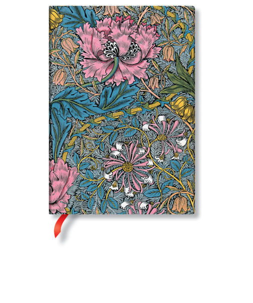 ペーパーブランクス（Paperblanks）　モリスのピンク・ハニーサックル　ミディ