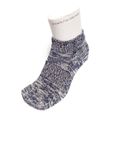 SUGATA LABO 呼吸する和紙靴下 シークレット5本指 ショート丈 ミックスネイビー Sサイズ