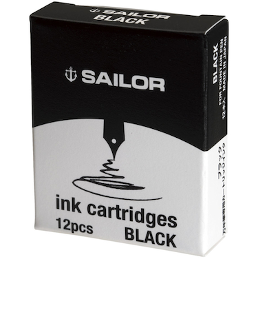 セーラー万年筆（SAILOR）　カートリッジインク　ジェントルインク　ブラック　12本入