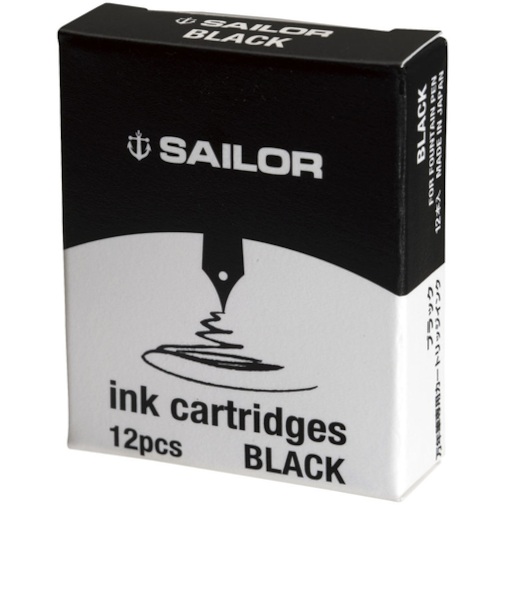 セーラー万年筆（SAILOR）　カートリッジインク　ジェントルインク　ブラック　12本入
