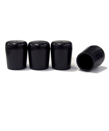 エラストマー脚キャップ　パイプ用　黒　18mm