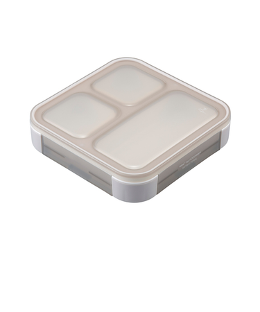 シービージャパン（CB　JAPAN）　薄型弁当箱　抗菌フードマン500mL　グレーベージュ