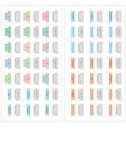 コクヨ(KOKUYO) ジブン手帳Goods インデックスシール ニ-JGR1 レギュラー