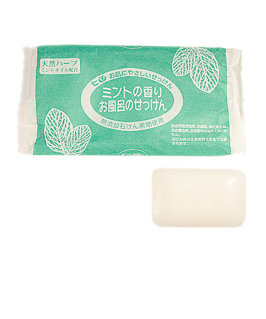 まるは油脂　お風呂のせっけん　ミントの香り　3P