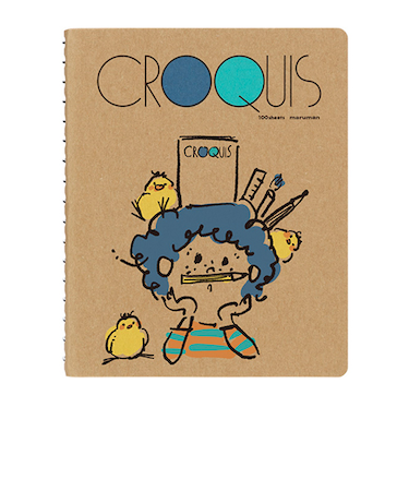マルマン（maruman）　ミニチュア　クロッキーブック　SMINI2SB－25　青