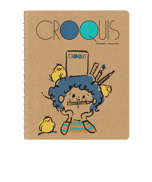 マルマン（maruman）　ミニチュア　クロッキーブック　SMINI2SB－25　青