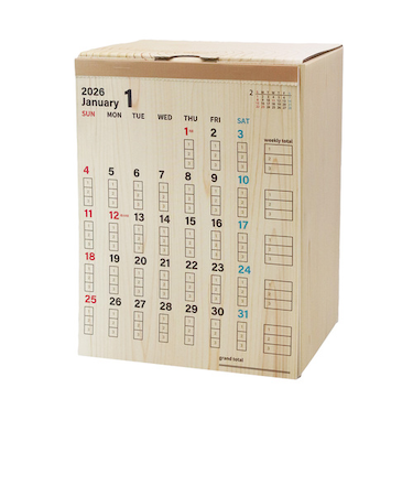 【2026年版・卓上】　アルタ　木まぐれ貯金カレンダー　CAL26010　？万円貯まる