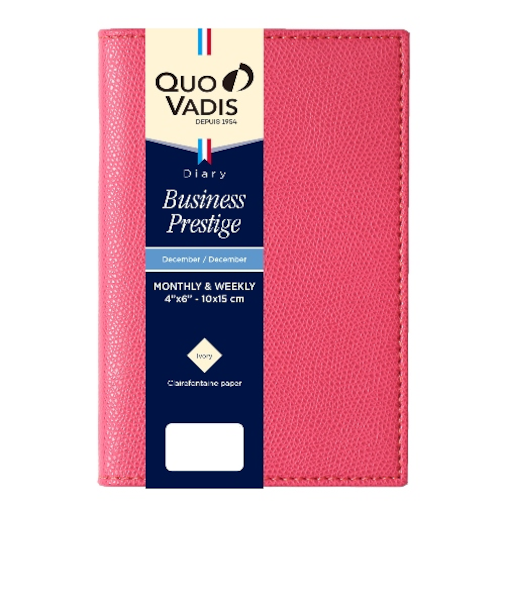 【2025年12月始まり】　クオバディス（QUO　VADIS）　ビジネスプレステージ　クラブ　ウィークリーバーチカル　qv28502fra　フランボワーズ　月曜