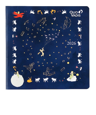 【2025年12月始まり】　クオバディス（QUO　VADIS）　エグゼクティブ　星の王子さま　ウィークリーバーチカル　qv014pp1　シープ　月曜始まり