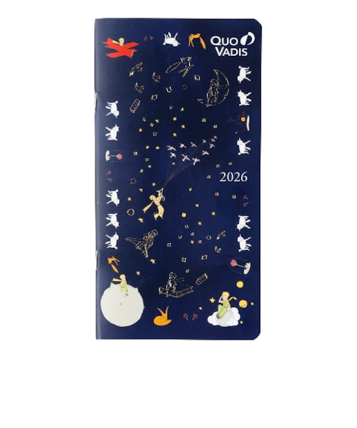 【2026年1月始まり】　クオバディス（QUO　VADIS）　ビソプラン　星の王子さま　マンスリーブロック　qv367pp1　シープ　日曜始まり