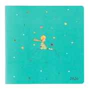 【2025年12月始まり】　クオバディス（QUO　VADIS）　エグゼクティブ　星の王子さま　ウィークリーバーチカル　qv014pp2　ローズ　月曜始まり