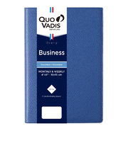 【2025年12月始まり】　クオバディス（QUO　VADIS）　ビジネス　アンパラ　ウィークリーバーチカル　qv00401bl　ブルーオーシャン　月曜始まり