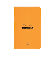 【2025年10月始まり】　ロディア（RHODIA）　ダイアリー　mini　マンスリーブロック　オレンジ　月曜始まり
