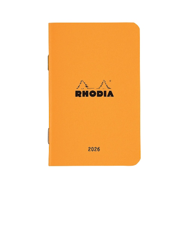 【2025年10月始まり】　ロディア（RHODIA）　ダイアリー　mini　マンスリーブロック　オレンジ　月曜始まり