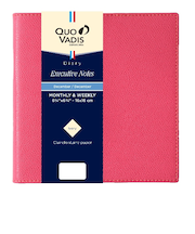 【2025年12月始まり】　クオバディス（QUO　VADIS）　エグゼクティブノート　クラブ　ウィークリーバーチカル　qv90602fra　フランボワーズ　月曜