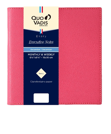 【2025年12月始まり】　クオバディス（QUO　VADIS）　エグゼクティブノート　クラブ　ウィークリーバーチカル　qv90602fra　フランボワーズ　月曜