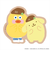 マークス（MARK'S）　PVCステッカー　ブランチブラザーxサンリオコラボ　ダック×ポムポムプリン
