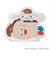 マークス（MARK'S）　アクリルクリップ　ブランチブラザーxサンリオコラボ　トースト×シナモロール