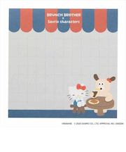 マークス（MARK'S）　メモパッド　ブランチブラザーxサンリオコラボ　パピー×ハローキティ