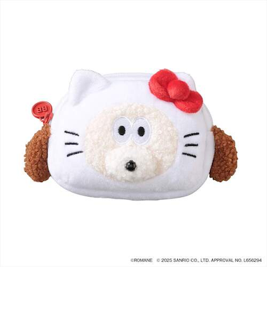 マークス（MARK'S）　フェイスポーチ　ブランチブラザーxサンリオコラボ　パピー×ハローキティ