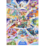 テンヨー　ジグソーパズル　「Popping　out!～ピクサーキャラクター大集合～」　D-300-063　300ピース