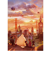 テンヨー キャンバススタイルジグソーパズル 「夕景に偲ぶ(ベイマックス)」 D-1000-879 1000ピース