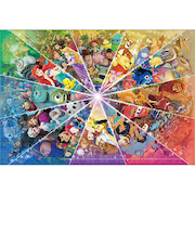 テンヨー　ステンドアートジグソーパズル　「Color　Circle（Disney&Disney/Pixar）」　DSG-500-650　ぎゅっと500ピース