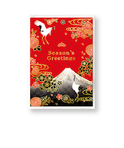 クリエイトジー　和風　SEASON'S　GREETINGS　カード　CGJXC1672