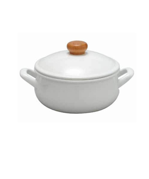 野田琺瑯　ポーチカ　キャセロール　ホワイト　20cm