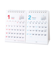 【2026年版・卓上】　キュービックス（CUBIX）　A5卓上2ケ月カレンダー　204004