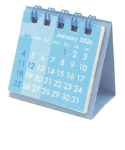 【2026年版・卓上】　Z＆K　カレンダー　ミニミニ　ブルー