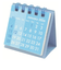 【2026年版・卓上】　Z＆K　カレンダー　ミニミニ　ブルー