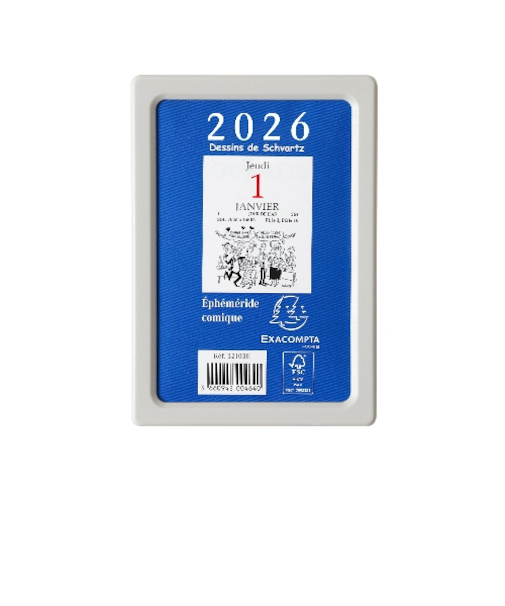 【2026年版・日めくり】　エグザコンタ（EXACOMPTA）　日めくりカレンダー　小／コミック　ex32103