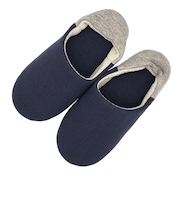 洗える抗菌バブーシュ　Lサイズ　ネイビー