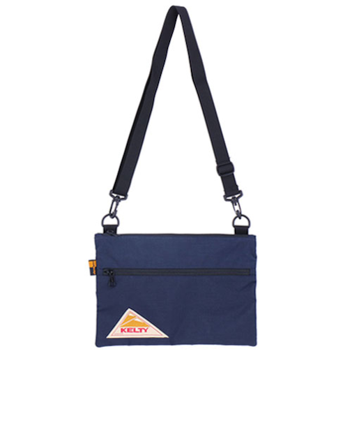 ケルティ（KELTY）　ヴィンテージフラットポーチ　SM　ネイビー