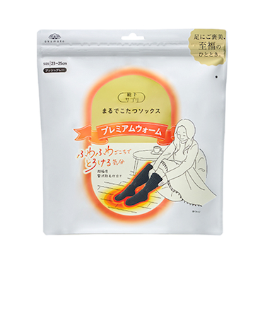 靴下サプリ　まるでこたつソックス　プレミアムウォーム　アッシュグレー