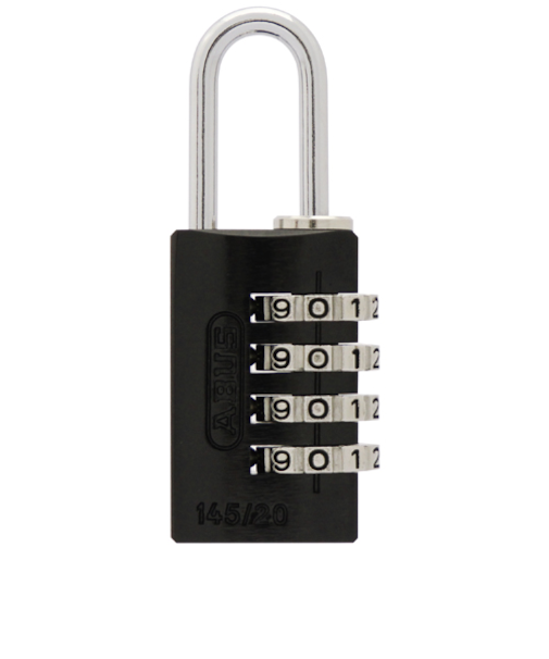 アバス（ABUS）　可変式南京錠　145－4D　20mm　ブラック