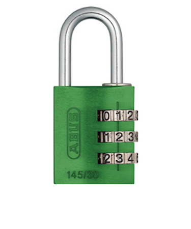 アバス（ABUS）　マイカラー可変式南京錠　145／30　グリーン
