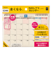 【2026年版・卓上】　ノルティ（NOLTY）　カレンダー卓上月曜始まり　B6横　C248