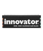 【2026年版・卓上】　イノベーター（innovator）　カレンダー　スリム　31401　黒