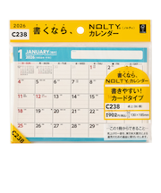 【2026年版・卓上】　ノルティ（NOLTY）　カレンダー卓上　B6横　C238