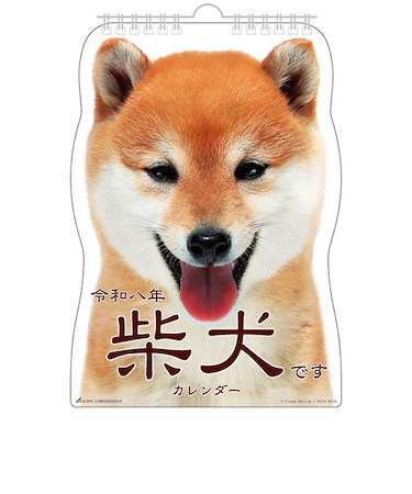 【2026年版・壁掛】　アクティブコーポレーション　柴犬です　26ACL-65