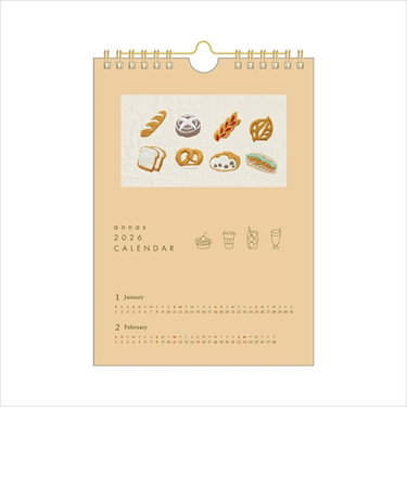 【2026年版・壁掛】　学研ステイフル　annas　刺繍カレンダー　M18021