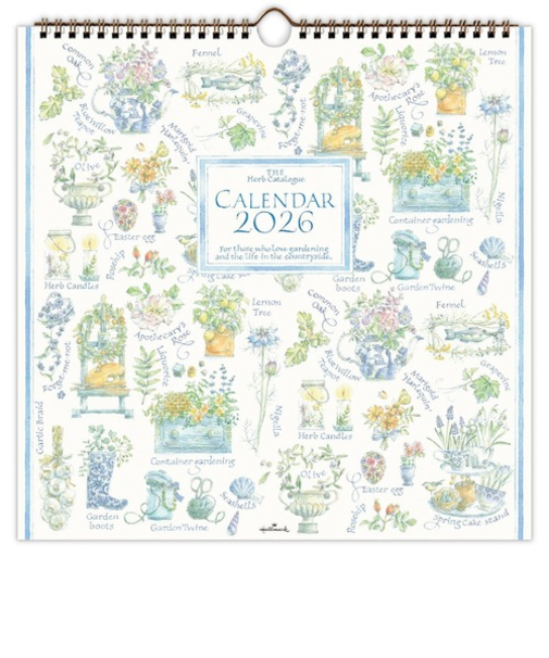 【2026年版・壁掛】　ホールマーク（Hallmark）　リングカレンダー　大　ハーブカタログ