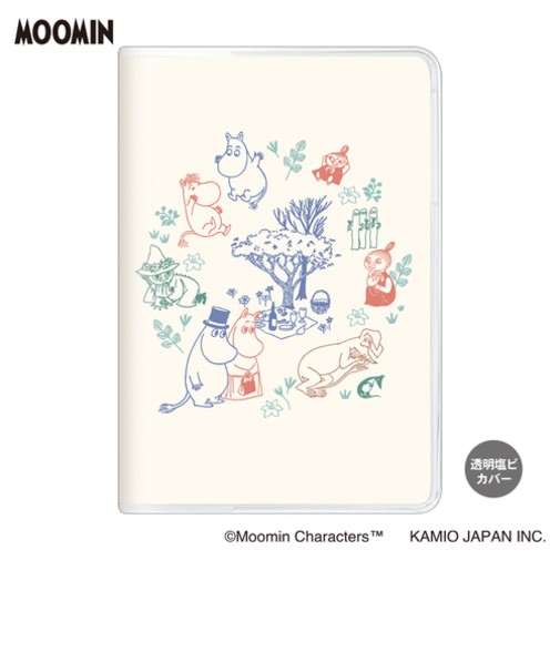 【2025年10月始まり】　カミオジャパン　ムーミン　B6　マンスリーブロック　306356　輪になって　月曜始まり