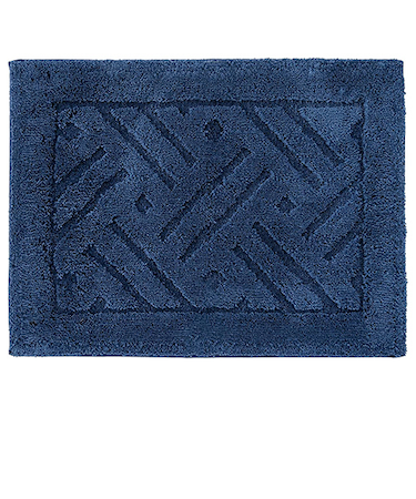 【お買い得】　オカ（OKA）　乾度良好　リッカ　バスマット　45×60cm　ネイビー