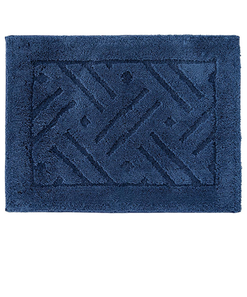 【お買い得】　オカ（OKA）　乾度良好　リッカ　バスマット　45×60cm　ネイビー