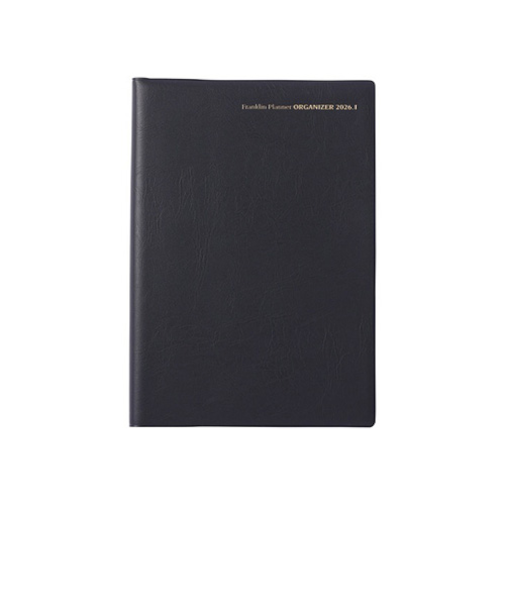 【2026年1月始まり】　フランクリン・プランナー　オーガナイザー　PVC　A6　デイリー1日1ページ　86557　ブラック　月曜始まり