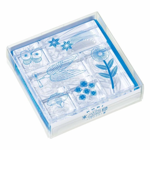 キングジム（KING　JIM）　透明スタンプ「氷印」　6個セット　CLSSA－004　ヒカリセット