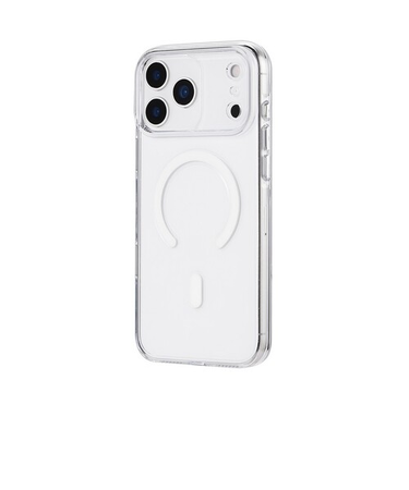 【iPhone17ProMax】　ルプラスネクスト（LEPLUS　NEXT）　超透明ハードケース　「MASTER　CLEAR　mag」　クリア／ホワイト